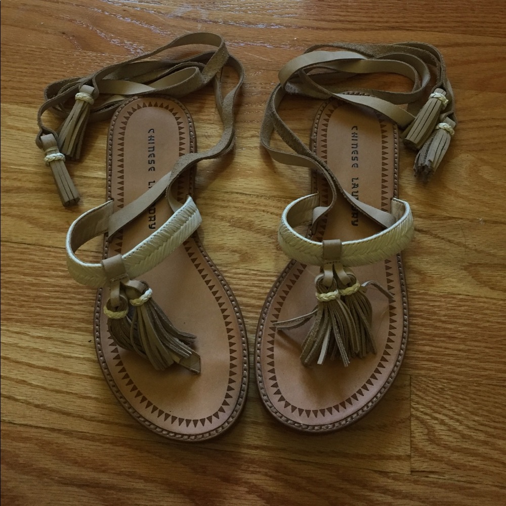 Chinese Laundry Lace Up Sandals
